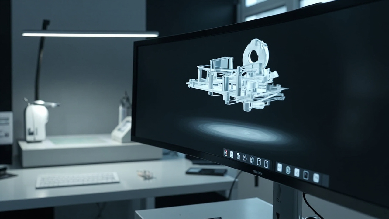 A professional video monitor next to a glasses-free 3D Spatial Display in a calibrated review room.