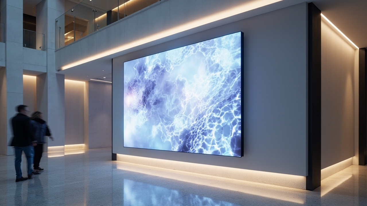 Spatial signage display presenting depth without glasses in a public-facing environment